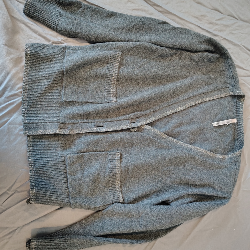 Soma Women's Gray Sweater Cardigan